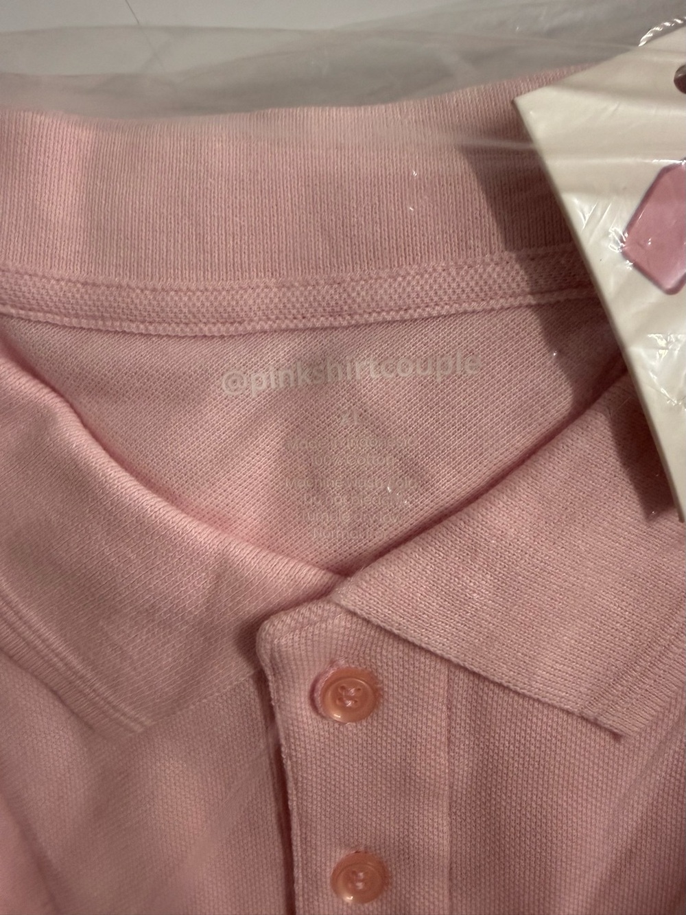 Pink Short-Sleeve Polo Shirt  - Classic Cotton Blend